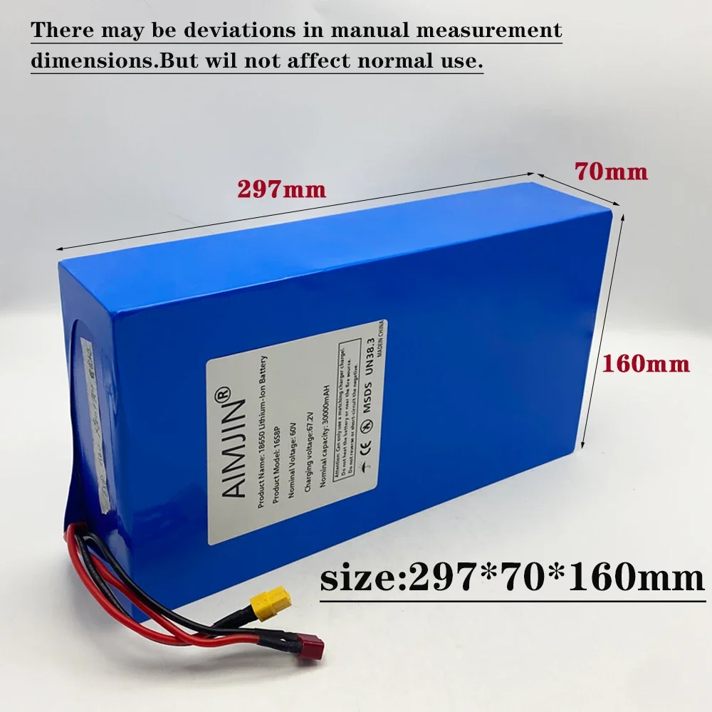 1000-3000W high-power 60V 30Ah - đánh giá và giá 60V 30Ah Electric Scooter Battery